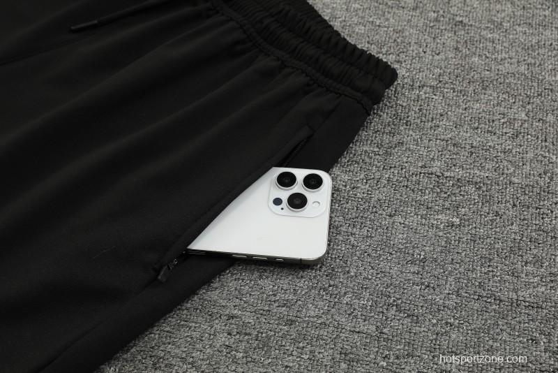 23/24 Borussia Dortmund Black/Grey Cotton Short Sleeve Jersey+Shorts