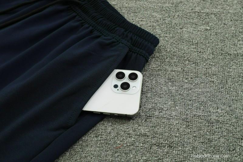 2024 Nike Navy Cotton Short Sleeve Jersey+Shorts
