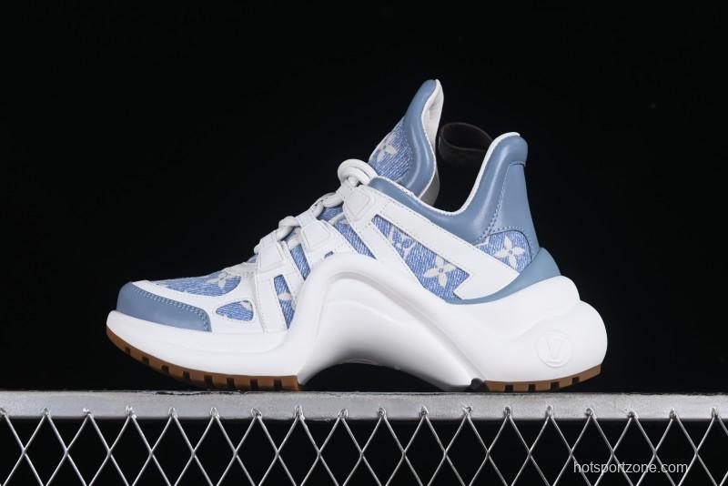 Louis Vuitton Archlight Sneakers with Wave-shaped Sole and Oversized Tongue - MBJ0