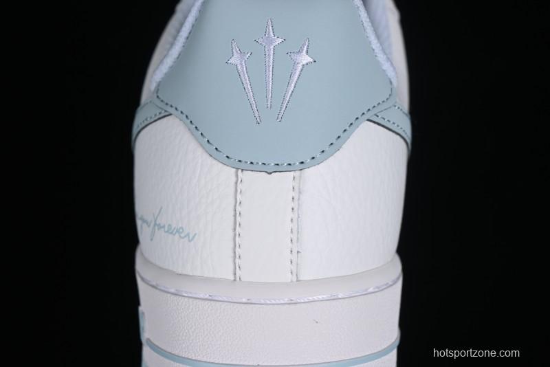 Nike Nocta x Nike Air Force 1 '07 Low "Certified Lover Boy" Ice Blue Classic Low-Top Casual Sneakers - LO1718-061