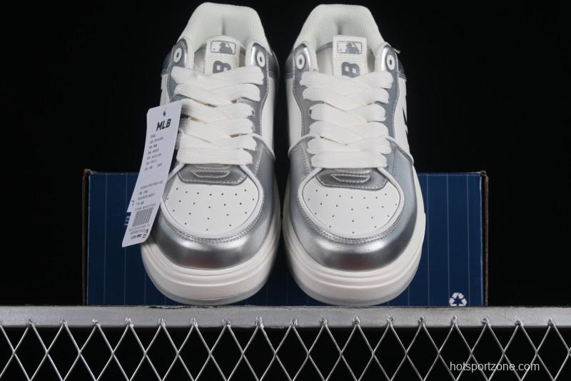 MLB Chunky Liner Metal Senior Series Lightweight Platform Casual Sneakers with 6cm Height Increase - 3ASXCLH3N50GRS