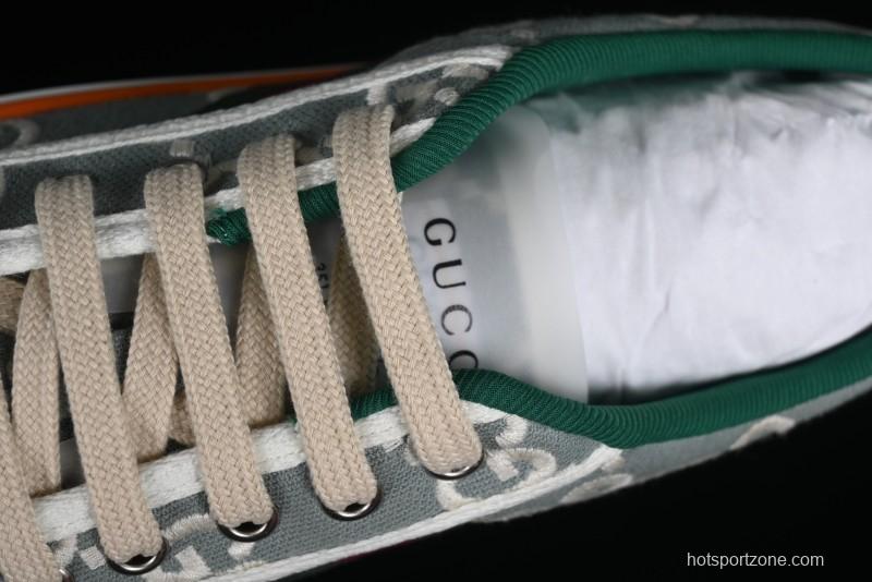 Gucci Tennis 1977 Print Sneaker Retro Casual Canvas Shoes - 02JPO9064