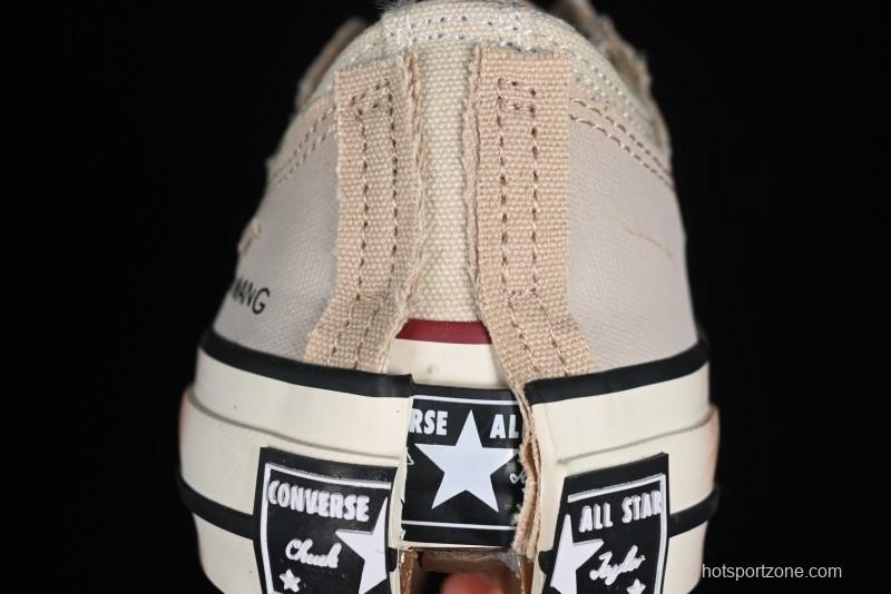 Feng Chen Wang Converse Chuck 70 Low 2-in-1 Deconstructed Canvas Sneakers - A07718C