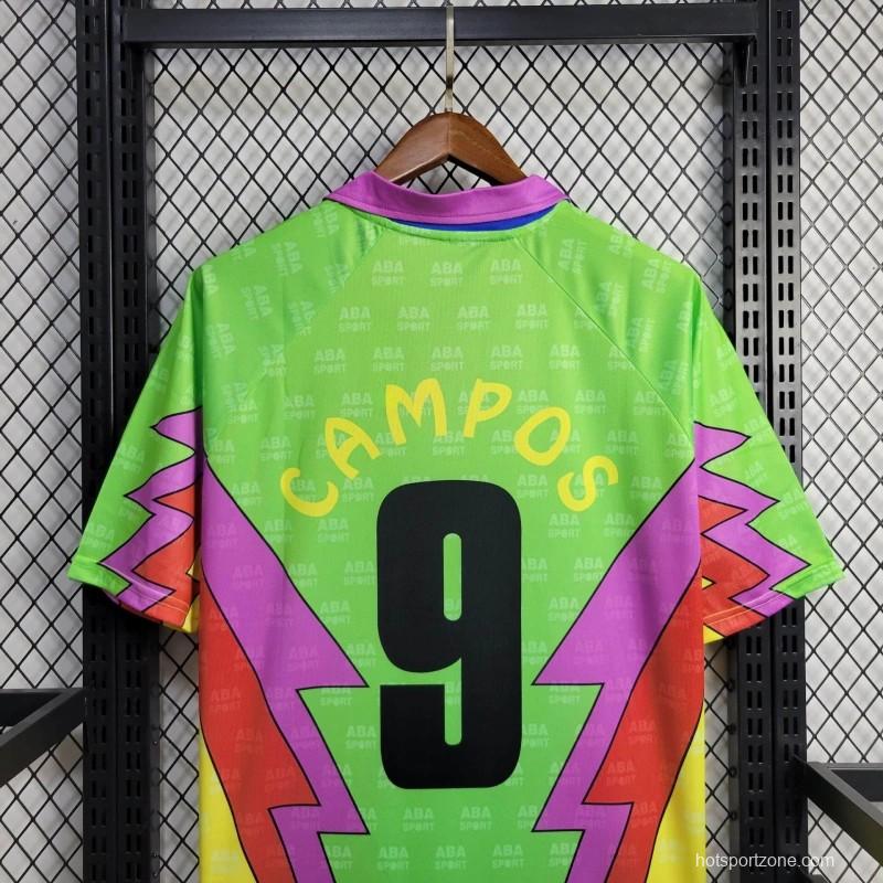 Retro 1994 USA World Cup Mexico Goalkeeper Jorge Campos Jersey