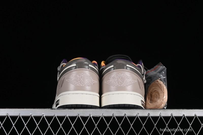 Nike Air Jordan 1 Low AJ1 Panda Prank Street Graffiti - Angel Demon Low Top Basketball Shoes - DQ8421-001