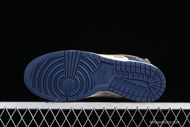 Nike SB Dunk Low Retro White Blue Collaboration Low-Top Casual Skateboarding Shoes - MU0232-365