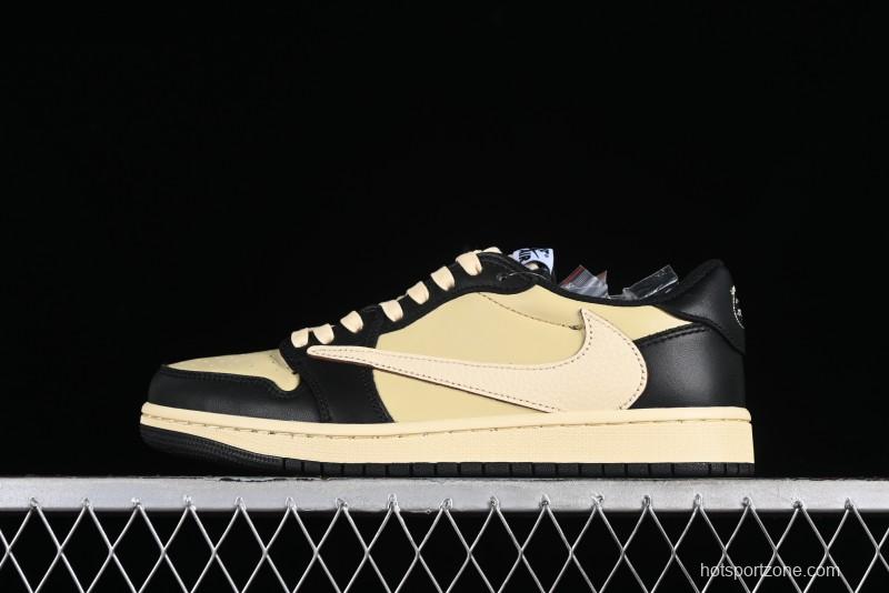 Nike Travis Scott x Air Jordan 1 Low OG AJ1 Reverse Swoosh Sneakers - DM7866-201