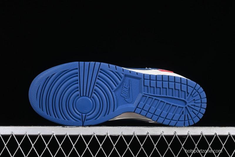 Supreme x Nike SB Dunk Low Casual Skate Shoes with Zoom Air Cushion - DQ1098-335