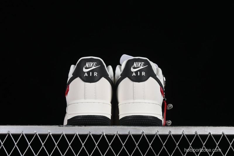 Supreme x Nike Air Force 1 '07 Low Casual Skate Shoes with Zoom Air Cushion - HD1968-009