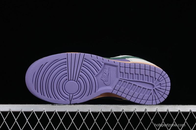 Nike SB Dunk Low Casual Skateboarding Shoes in Purple with Black Swoosh - HF5030-030