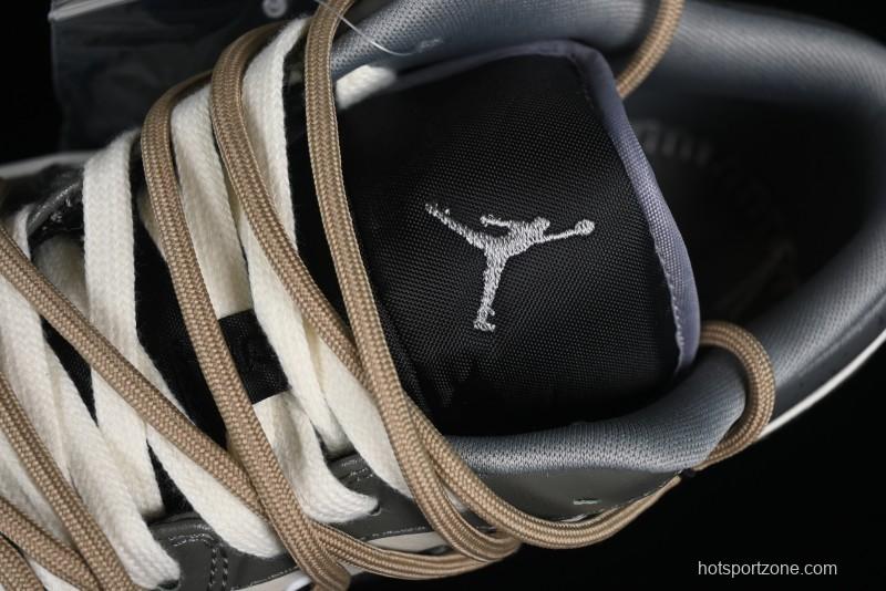 Nike Air Jordan 1 Low Customized Panda Mischief Jungle Adventure Casual Sneakers - 553558-040