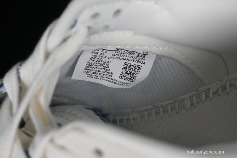 Nike SB Dunk Low MLB Collaboration - Blue Denim Anniversary Custom Low-Top Casual Sneakers - DQ1098-348