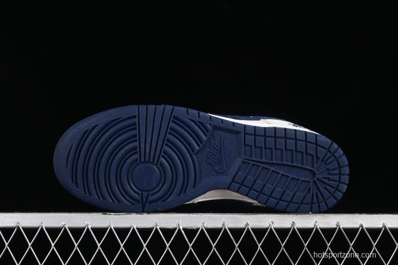 Stussy x Nike SB Dunk Low Collaboration Anniversary Edition Premium Customized Low-Top Casual Skate Shoes - DQ1098-339