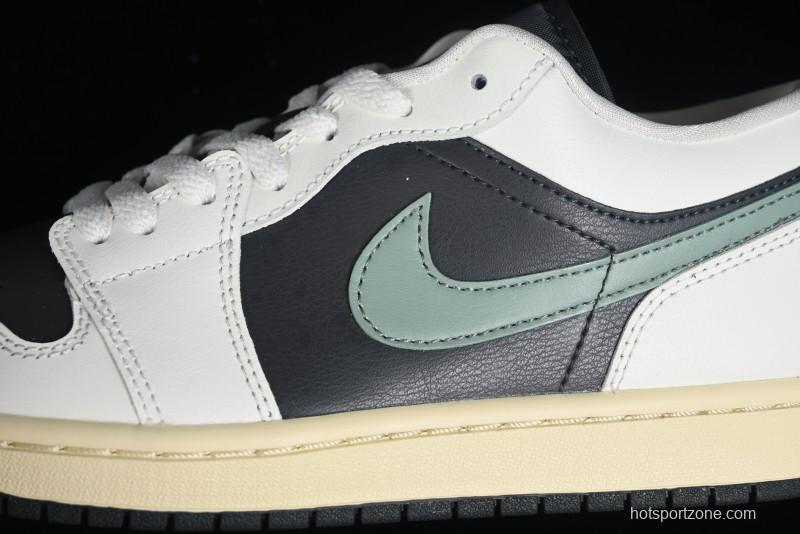 Nike Air Jordan 1 Low AJ1 Black Green Casual Sneakers - DC0774-001