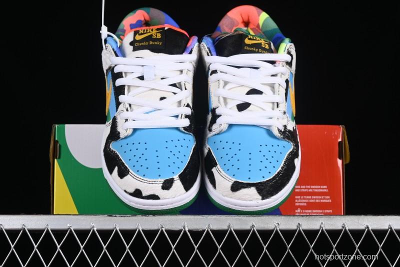 Nike Ben & Jerry's x Nike SB Dunk Low Pro QS "Chunky Dunky" Classic Casual Skate Shoes - CU3244-100