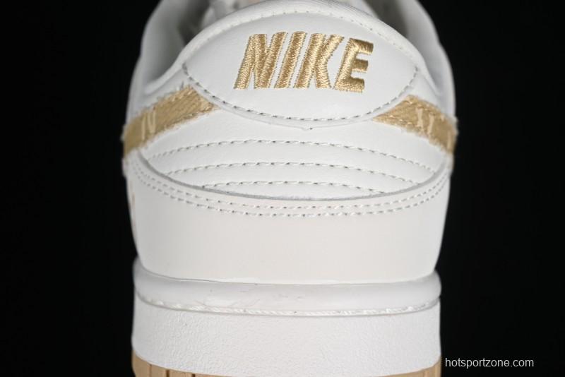 Nike SB Dunk Low MLB Collaboration - Yellow Denim Anniversary Custom Low-Top Casual Skate Shoes - DQ1098-346