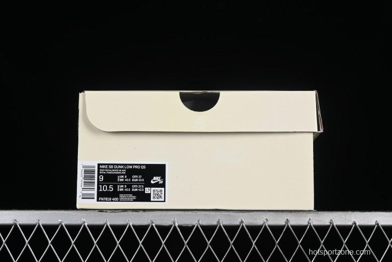 Nike Born x Raised x Nike SB Dunk Low Premium Skate Shoes with Special Foam Swoosh and Snowflake Perforations - FN7819-400