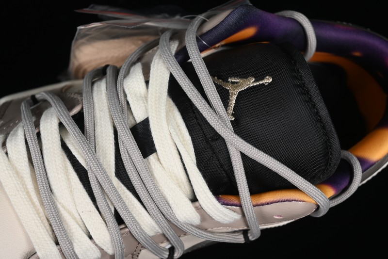 Nike Air Jordan 1 Low AJ1 Panda Prank Street Graffiti - Angel Demon Low Top Basketball Shoes - DQ8421-001