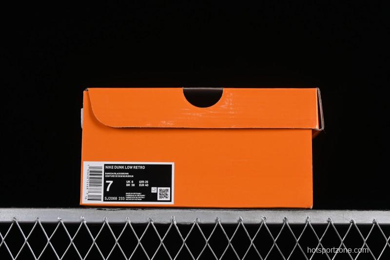 Nike SB Dunk Low LV Collaboration - Black Brown Fade Anniversary Custom Low-Top Casual Sneakers - SJ2068-233