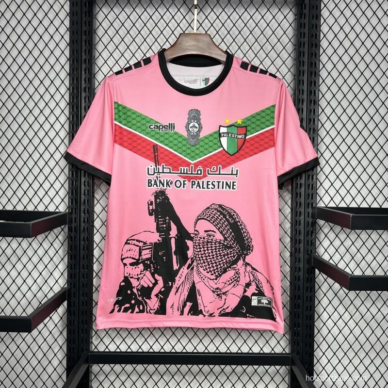 2024/25 CD Palestino Pink Graffiti Jersey