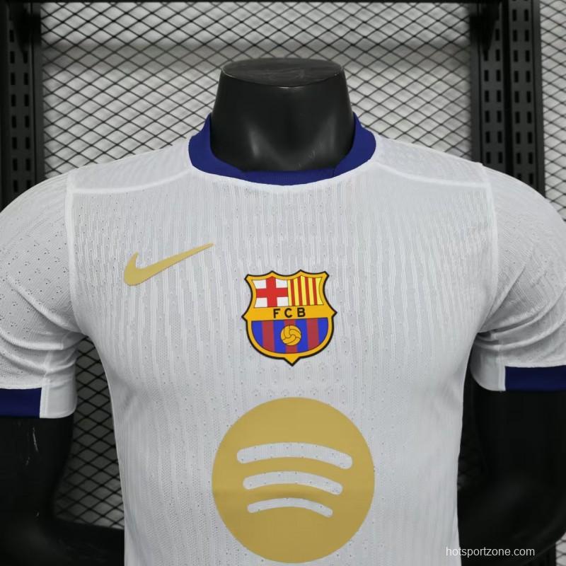 Player Version 24/25 Barcelona 125Th White Special Jersey