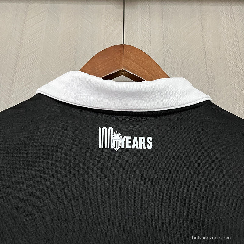 25/26 AS Monaco 100th Anniversary Black Jersey
