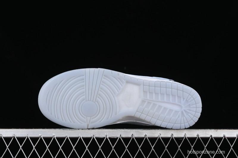 Nike SB Dunk Low Supreme Collaboration - Ice Crystal Blue Anniversary High-End Custom Low-Top Casual Skate Shoes - JH8039-939