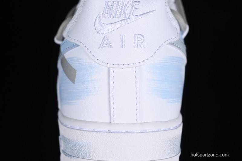 Nike Air Force 1 '07 Low Anime Theme Broken Swoosh Custom Spray Casual Sneakers - ZH0316-020
