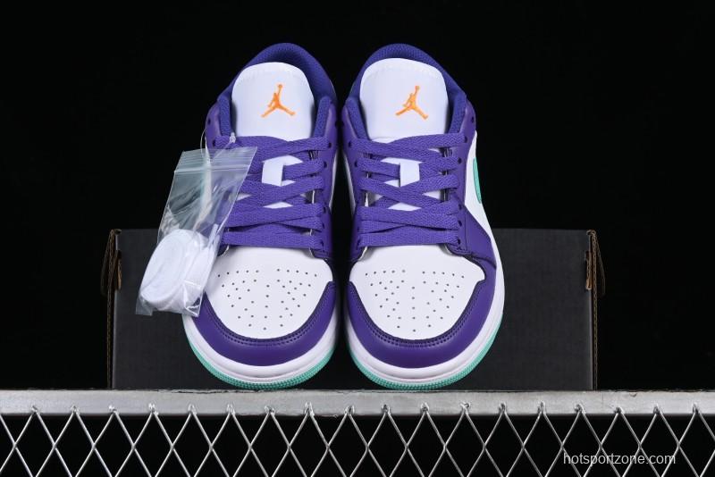 Nike Air Jordan 1 Low AJ1 Charlotte Hornets Lifestyle Casual Sneakers - HJ9013-550