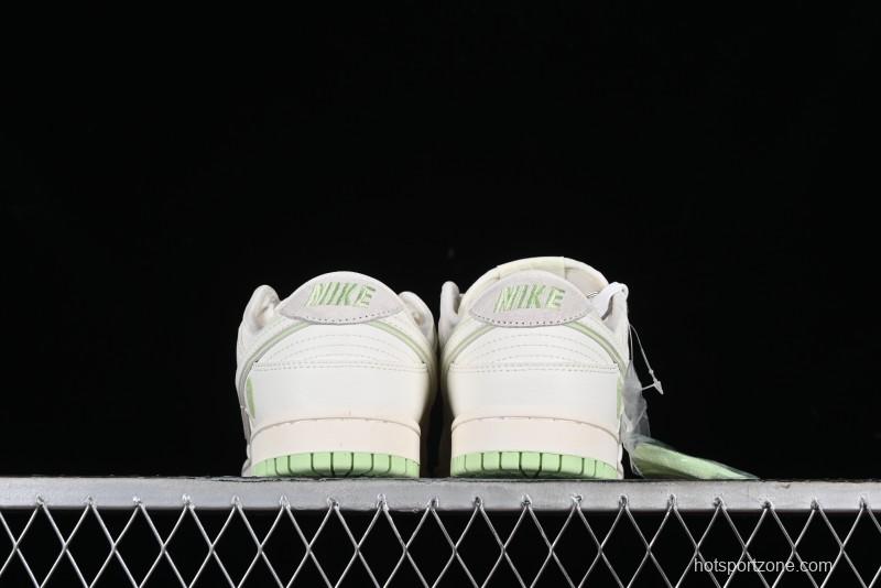 Nike SB Dunk Low Bape Collaboration - Apple Green Anniversary High-End Custom Low-Top Casual Skate Shoes - CF3688-010