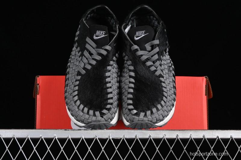 Nike Air Footscape Woven Asymmetrical Weave Slip-Resistant Low-Top Lifestyle Sneakers - FB1959-001
