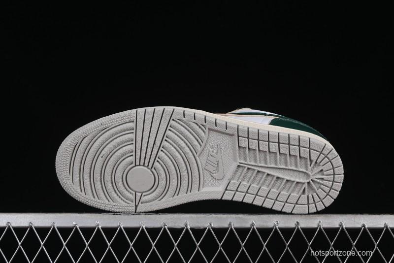 Nike Air Jordan 1 Low AJ1 White Green Low Top Casual Sneakers - FQ7687-300