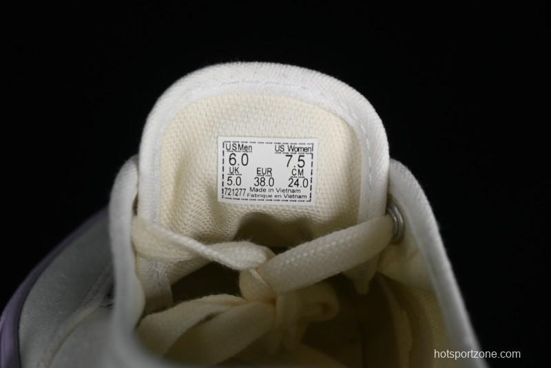 Vans Authentic White Purple Canvas Skate Shoes - VN0009PVCGX