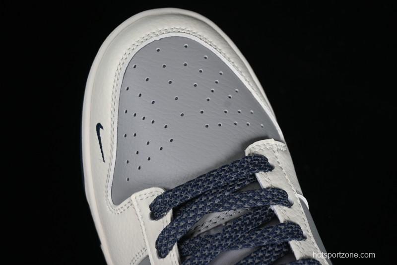 Nike SB Dunk Low BAPE Collaboration - Light Blue Grey Anniversary High-End Custom Low-Top Casual Skate Shoes - BB8969-001