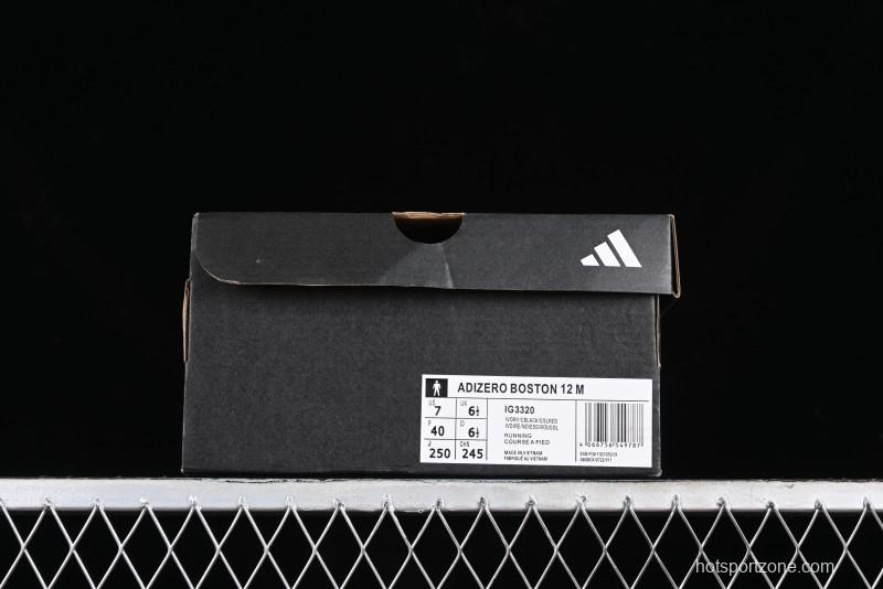 Adidas Adizero Boston 12 M Running Shoes with Lightstrike and Lightstrike Pro Technology - IG3320