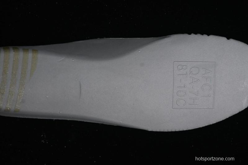 Nike Air Force 1 '07 Low Witch Collaboration Custom Leather Sneakers with Skull and Gradient White-Green Design - CW2288-111