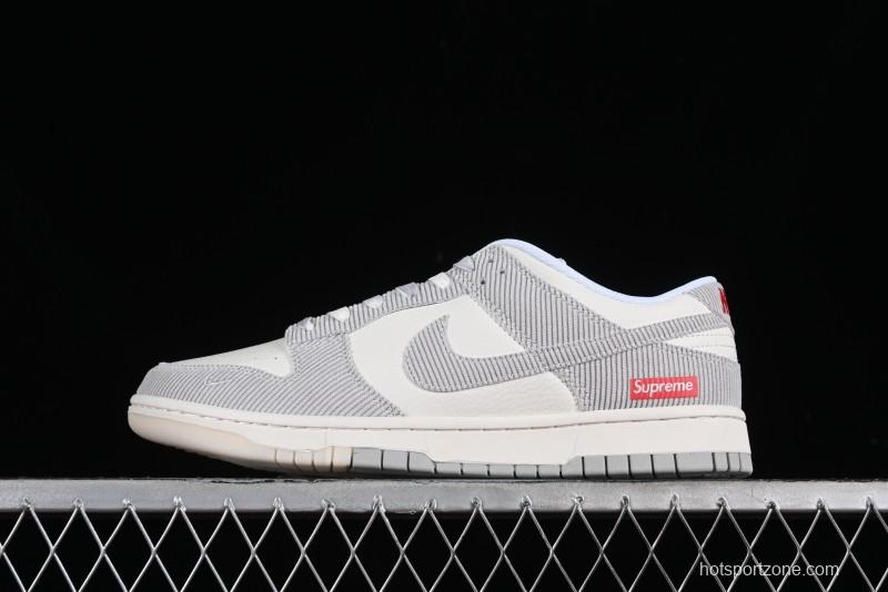 Nike SB Dunk Low Supreme Collaboration Anniversary Customized Casual Sneakers - FC1688-143