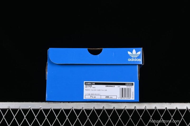Adidas Samba OG IG1024 Genuine Leather Casual Sneakers - IG1024