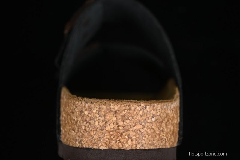 Birkenstock Sandals with Soft Suede Leather and Lambswool Footbed - G.D4