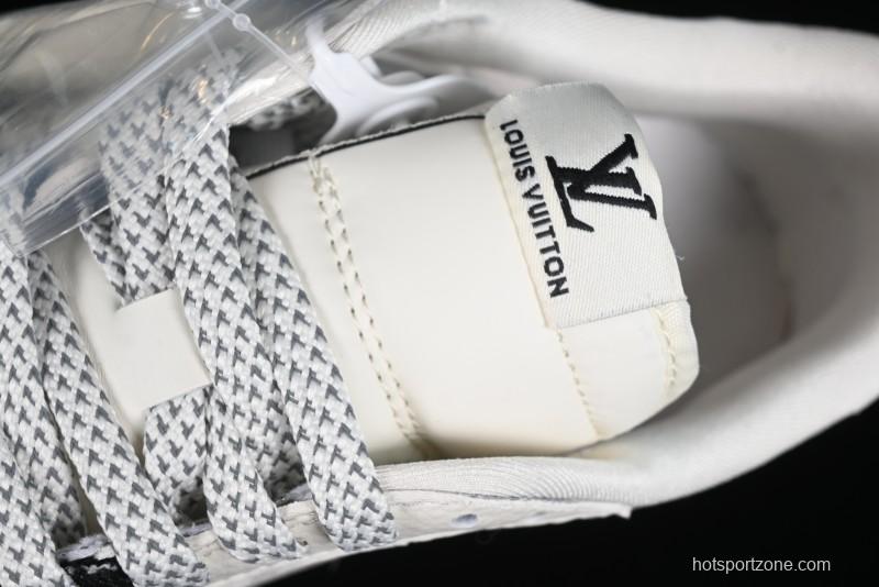 Nike Travis Scott x Fragment Design x Jordan Air Jordan 1 Low OG SP AJ1 LV Black Denim Print Low-Top Casual Sneakers - SJ2068-008