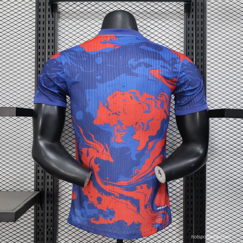 25/26 Player Version Barcelona Blue Flame Special Edition Jersey