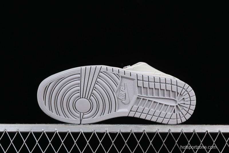 Nike Air Jordan 1 Low BAPE Collaboration - White Grey Basketball Shoes - WG8850-003