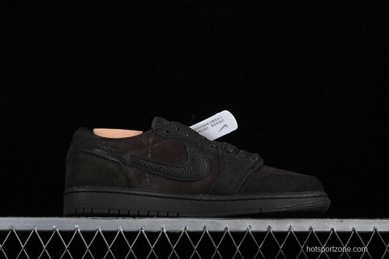 Nike Travis Scott x Air Jordan 1 Low OG AJ1 Reverse Swoosh Sneakers - DM7866-202