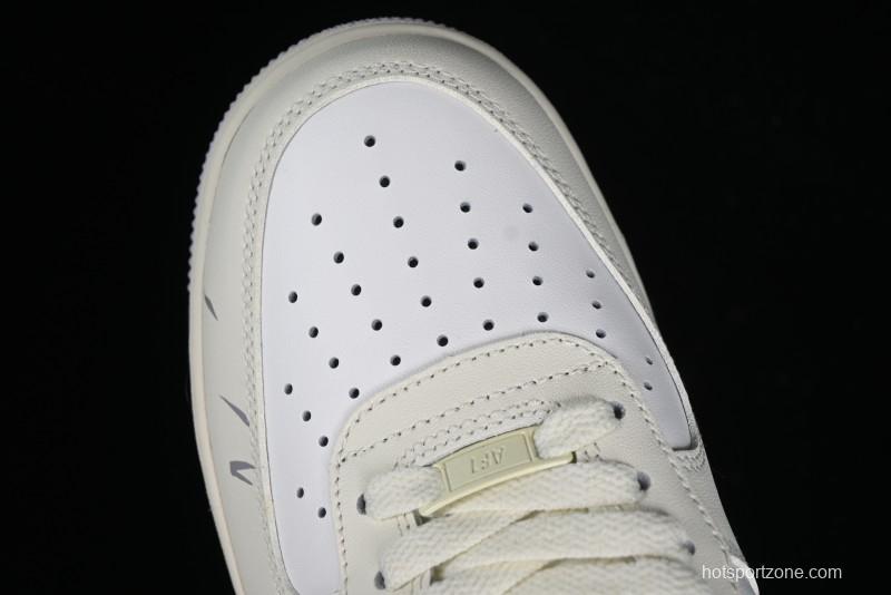 Nike Air Force 1'07 Low "MUD" Casual Sneakers with Bamboo Forest and Wandering Swordsman Print - XC2351-110