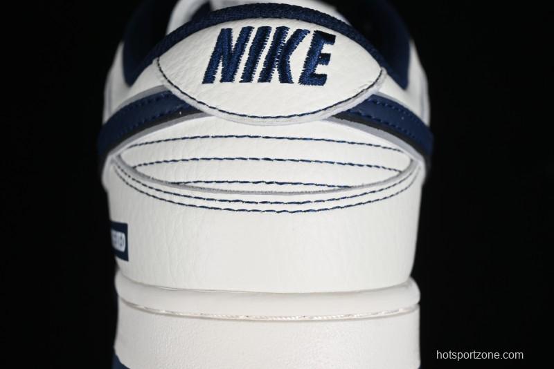 Nike SB Dunk Low UN Collaboration - Light Blue Swoosh Anniversary Custom Low-Top Casual Skate Shoes - FC1688-138