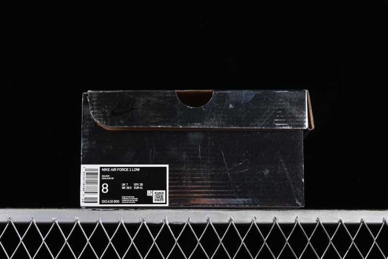 Off-White x Nike Air Force 1 '07 Low "Metal Gold" Casual Sneakers - DX1419-900
