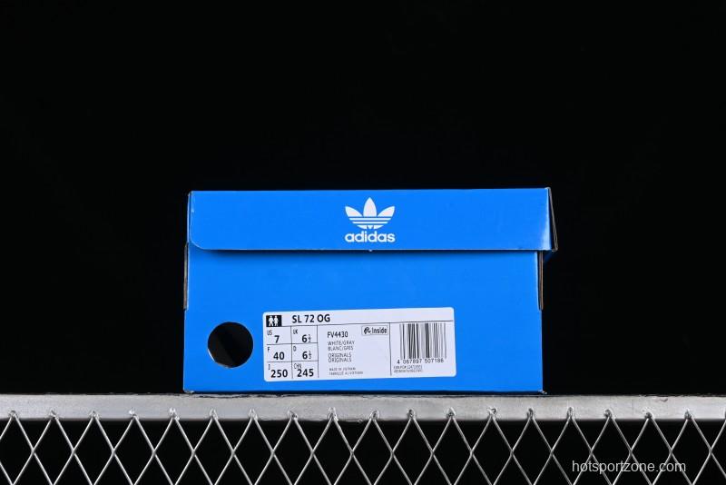 Adidas Originals SL 72 RS Retro Running Shoes with Nylon Upper and Rubber Outsole - FV4430
