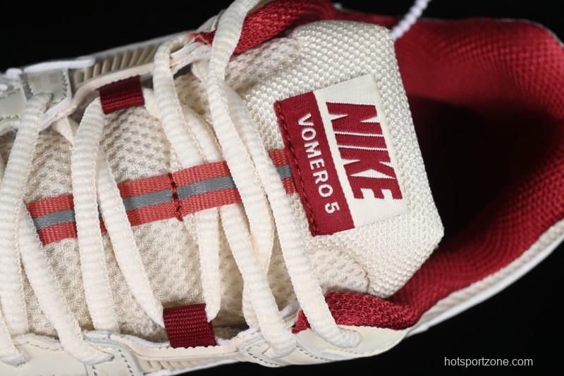 Nike Zoom Vomero 5 Retro Casual Running Shoes with EVA Midsole Cushion - HF0737-111