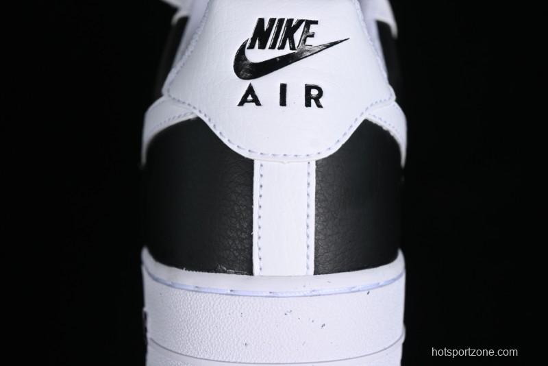 Nike Air Force 1 '07 Low Black White Broken Hook Casual Sneakers - HF9096-100