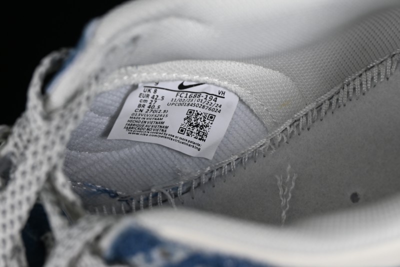 Nike Dunk Low Supreme - Denim Blue Jeans Anniversary High-End Customized Low-Top Casual Sneakers - FC1688-194